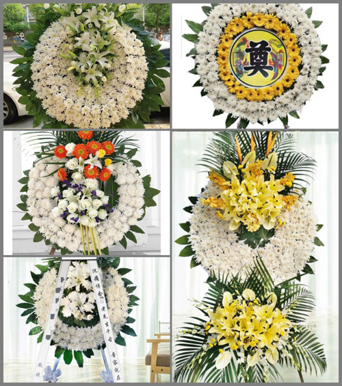 浙江省温州平阳县鳌江镇岳巢村花圈速递